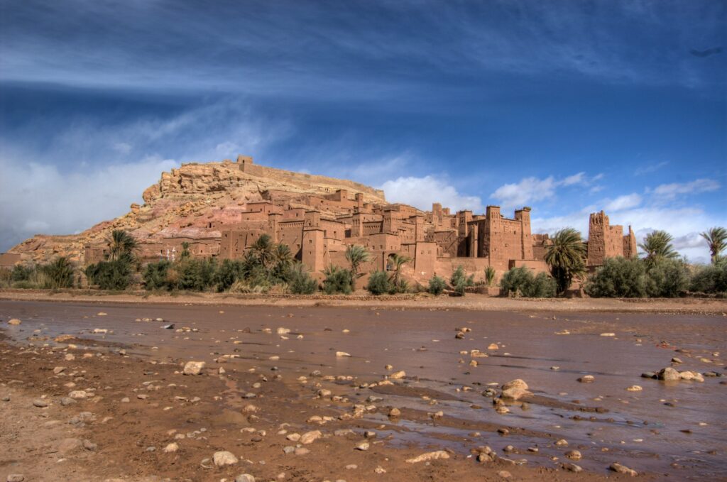 Sahara Desert Tour from Marrakech Aït Benhaddou UNESCO mud-brick ksar overlooking the Ounila river Morocco